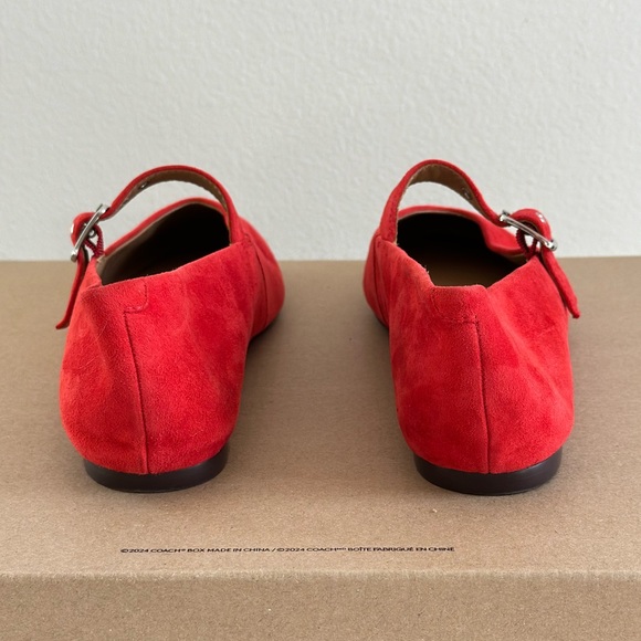 Madewell The Remy Mary Jane Flat in Bandana Red, size 8 1/2 - Picture 6 of 14